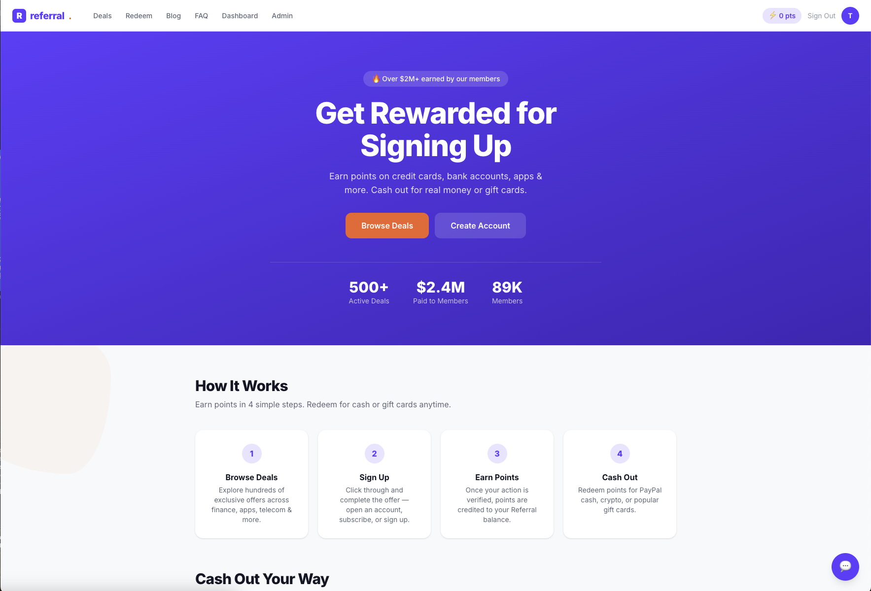 referral.ink screenshot